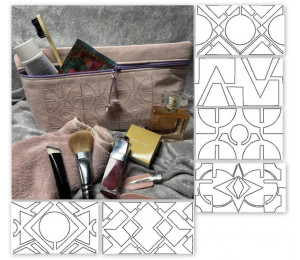 ADVENTSKALENDER 11. Dezember - Stickdatei - Geometrische Formen E2E rahmenfüllend Trapunto